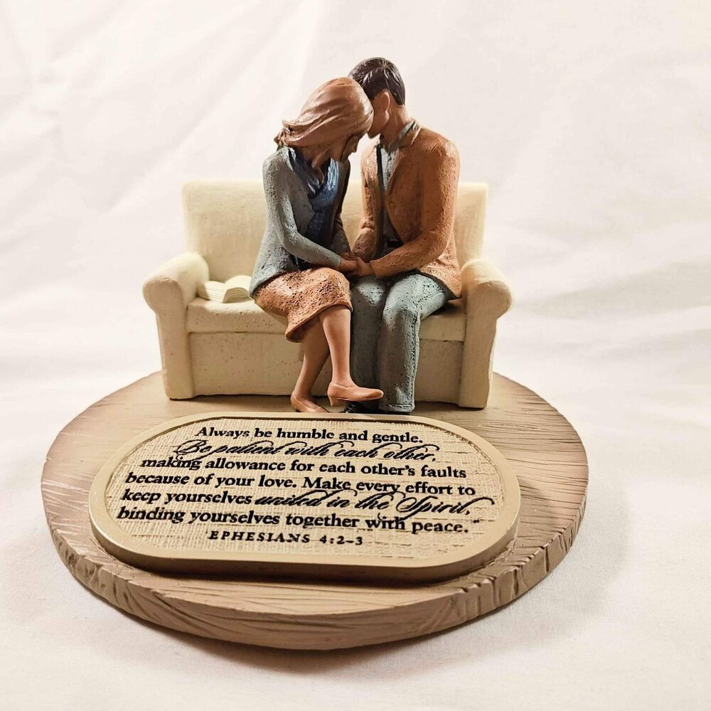 "Couple Praying" Sculpture #20180 - Devoted by Lighthouse Christian Products